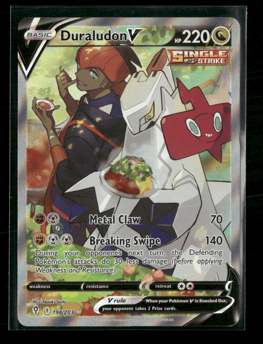 SWSH07: Evolving Skies Duraludon V (Alternate Full Art) #198/203