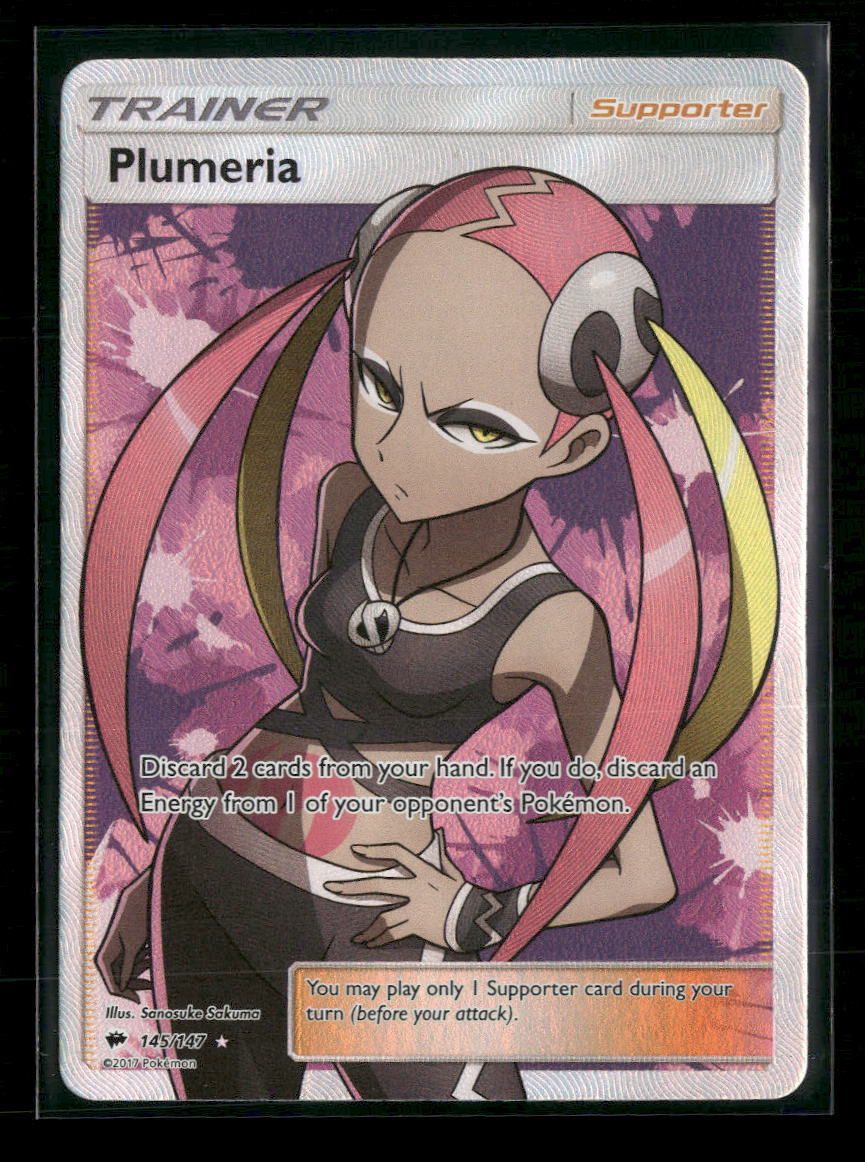 SM - Burning Shadows Plumeria (Full Art) #145/147