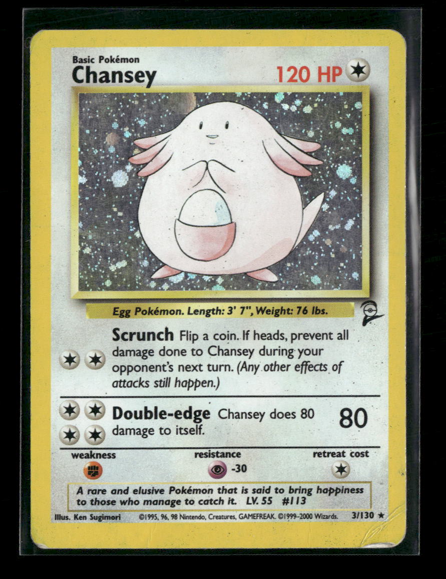 Base Set 2 Chansey #003/130 Damaged