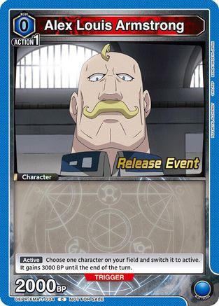 Alex Louis Armstrong (034) (UEPR/FMA-1-034) - UE09BT FULLMETAL ALCHEMIST Release Event Cards