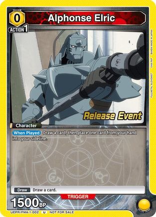 Alphonse Elric (002) (UEPR/FMA-1-002) - UE09BT FULLMETAL ALCHEMIST Release Event Cards