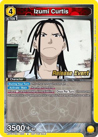 Izumi Curtis (005) (UEPR/FMA-1-005) - UE09BT FULLMETAL ALCHEMIST Release Event Cards