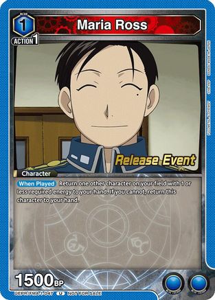 Maria Ross (UEPR/FMA-1-047) - UE09BT FULLMETAL ALCHEMIST Release Event Cards