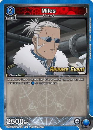 Miles (UEPR/FMA-1-062) - UE09BT FULLMETAL ALCHEMIST Release Event Cards