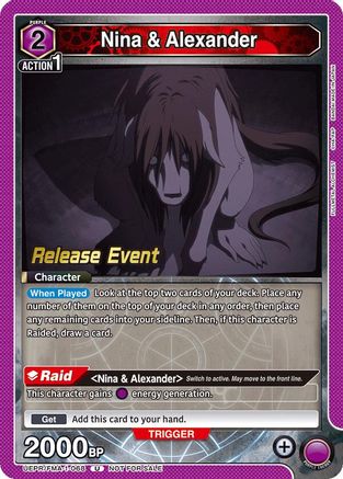 Nina & Alexander (068) (UEPR/FMA-1-068) - UE09BT FULLMETAL ALCHEMIST Release Event Cards