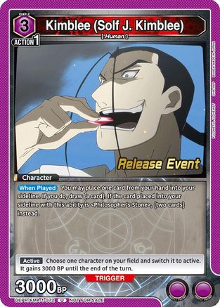 Kimblee (Solf J. Kimblee) (072) (UEPR/FMA-1-072) - UE09BT FULLMETAL ALCHEMIST Release Event Cards