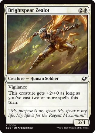 Brightspear Zealot (EOE-008) - Edge of Eternities