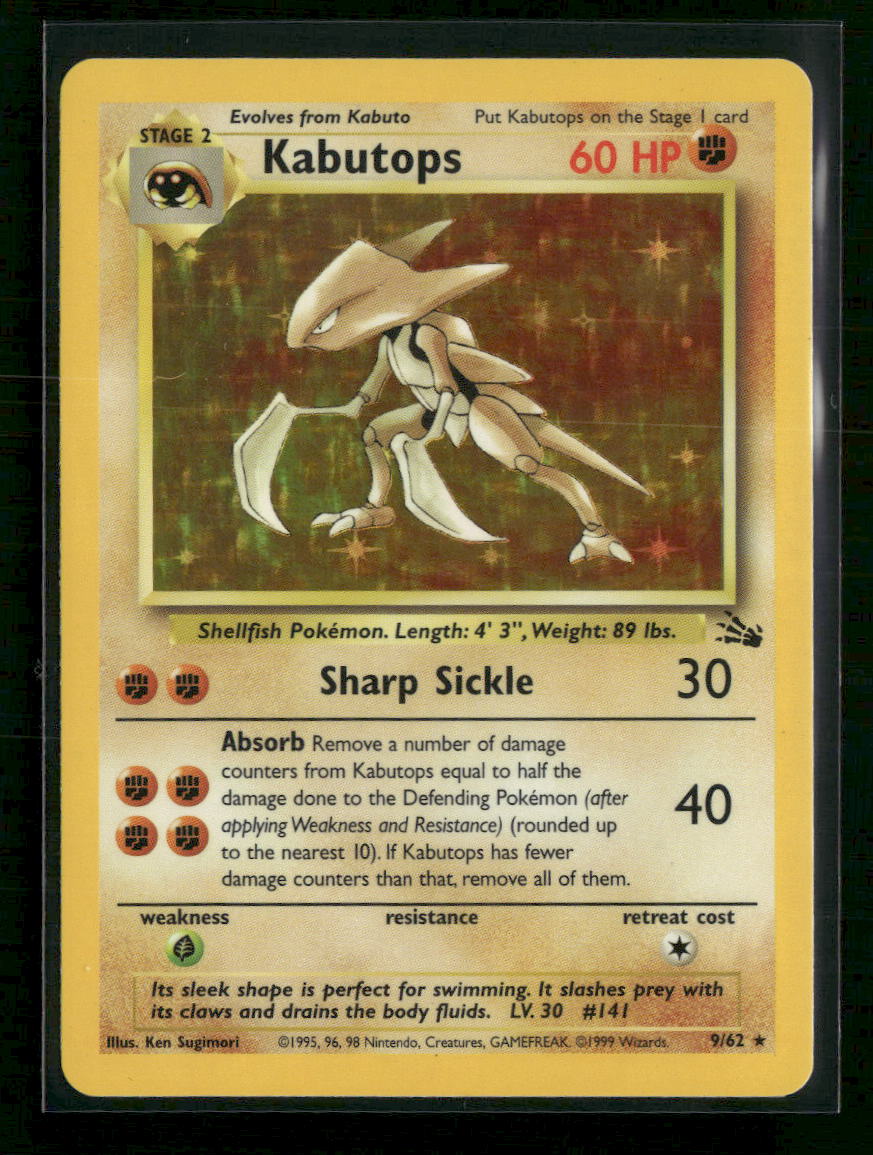 Fossil Kabutops (9) #09/62