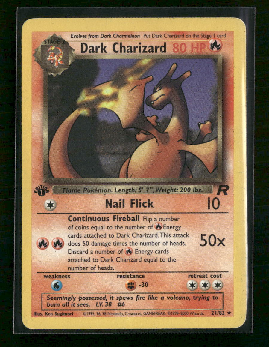 Team Rocket Dark Charizard (21) #21/82 Damaged