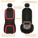 9Pcs Full Set Car Seat Covers For Auto Truck SUV Universal Front Rear Car Seats Headrest Protectors Split Bench Compatible
