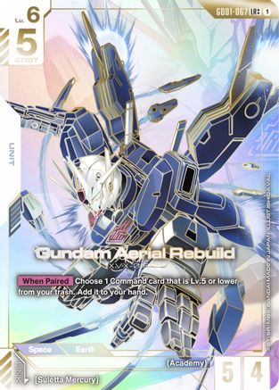 Gundam Aerial Rebuild (LR++) (GD01-067) - Newtype Rising Holofoil