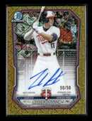 2026 Bowman Chrome Mojo Gold Refractors Marek Houston #/50 Auto #BMA-MH