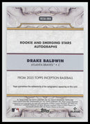 2025 Topps Inception Drake Baldwin Auto Green /125  #RESA-DBA