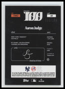 2022-23 Topps Project 100 Silver Foil Stamped Logo Aaron Judge #/299 #46