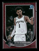 2025-26 Bowman Chrome Burgundy Mojo Refractors Victor Wembanyama #/275 #BCV-143