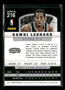 2012-13 Panini Kawhi Leonard Rookie #216
