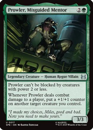 Prowler, Misguided Mentor (SPM-017) - Marvel's Spider-Man Foil