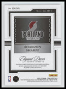2022-23 Panini Noir Elegant Decor Prime Shaedon Sharpe #/49 #EDR-SHS