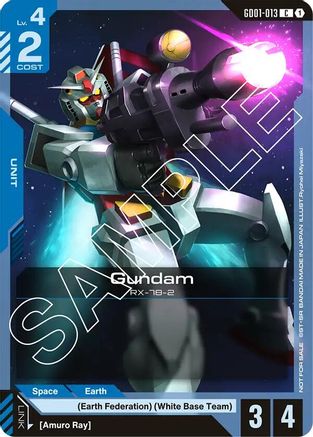 Gundam (GD01-013) (Launch Kit 01) (GD01-013) - Gundam Promotional Cards