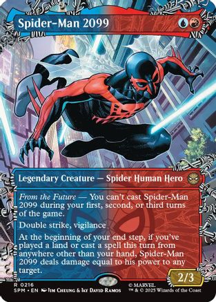Spider-Man 2099 (0216) (Borderless) (SPM-216) - Marvel's Spider-Man Foil