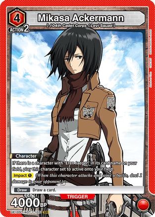 Mikasa Ackermann (105) (UE10ST/AOT-1-105) - UE10ST Attack on Titan Starter Deck Foil