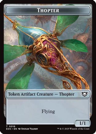 Thopter // Beast (0006) Double-Sided Token (EOC-16 // 6) - Commander: Edge of Eternities Foil