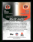 2025 Topps Paramount Pairings Green Ja'Marr Chase/Joe Burrow #/150 #PP-14
