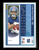 2025 Donruss Optic Blue Glitter Cam Skattebo Rookie #228