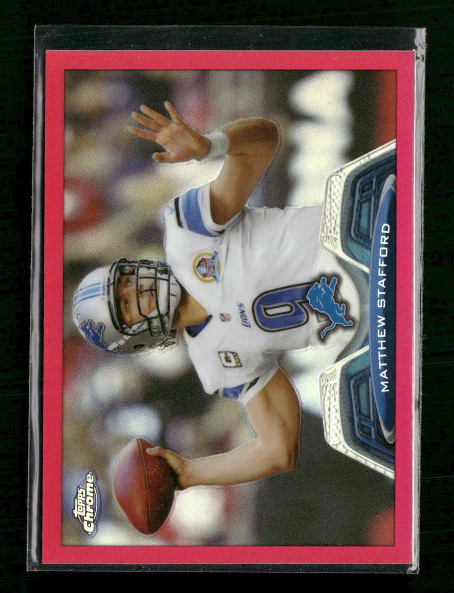 2013 Topps Chrome Pink Refractors Matthew Stafford #/399 #140