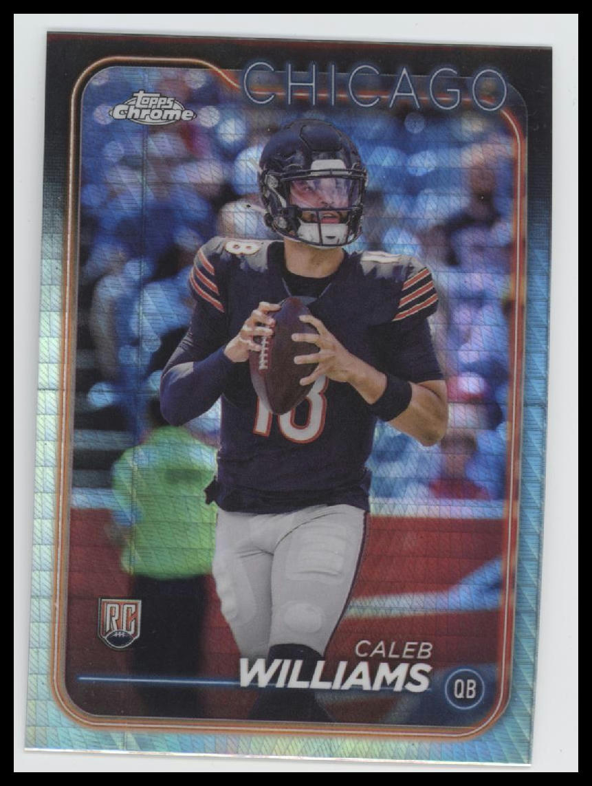 2024 Topps Chrome Prism Refractor Caleb Williams Rookie #202