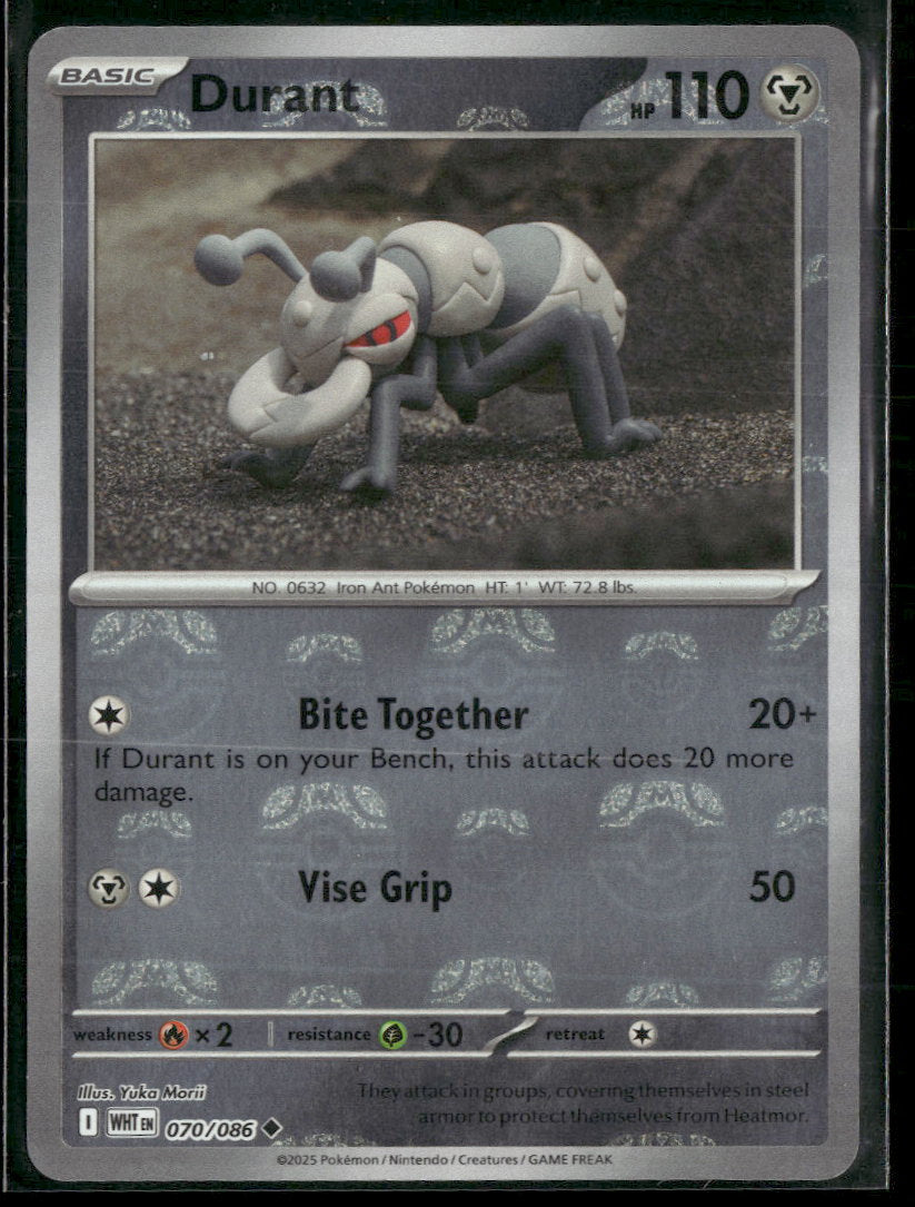 SV: White Flare Durant (Master Ball Pattern) #070/086