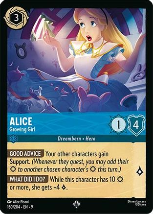 Alice - Growing Girl (160/204) - Fabled Cold Foil