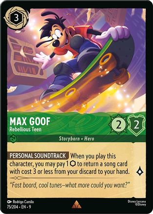 Max Goof - Rebellious Teen (75/204) - Fabled Holofoil