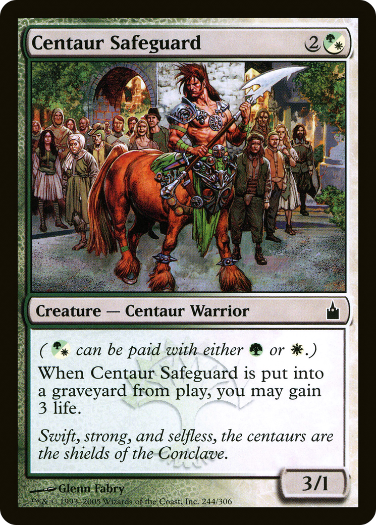 Centaur Safeguard (RAV-244) - Ravnica: City of Guilds Foil