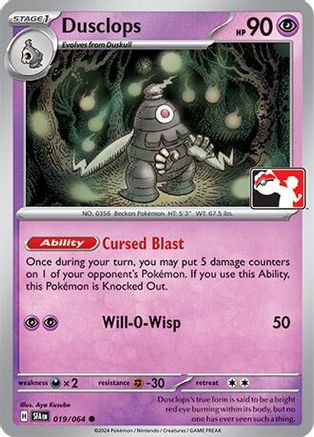 Dusclops 019/064 - Prize Pack Series Cards