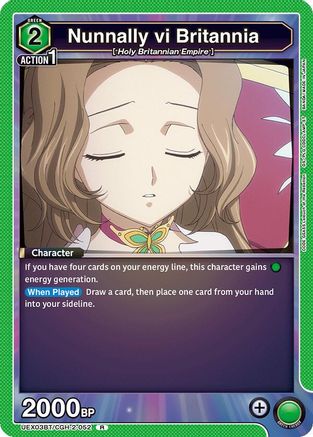 Nunnally vi Britannia (UEX03BT/CGH-2-052) - UEX03BT CODE GEASS Lelouch of the Rebellion Vol2 Foil