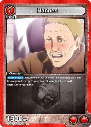 Hannes (UE10BT/AOT-1-070) - UE10BT Attack on Titan