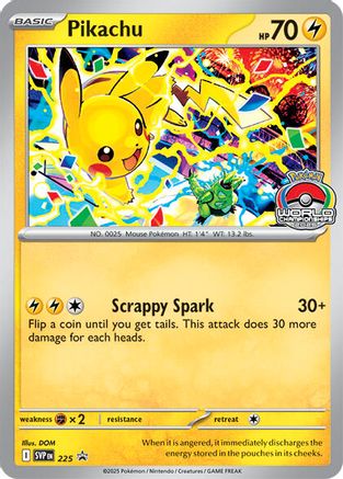 Pikachu (World Championship 2025) 225 - SV Scarlet & Violet Promo Cards
