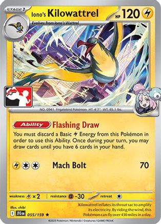 Iono's Kilowattrel 055/159 - Prize Pack Series Cards