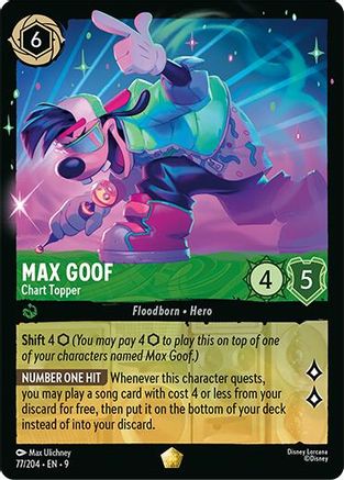 Max Goof - Chart Topper (77/204) - Fabled Cold Foil