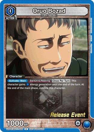 Oruo Bozad (UEPR/AOT-1-005) - UE10BT Attack on Titan Release Event Cards