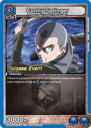 Conny Springer (016) (UEPR/AOT-1-016) - UE10BT Attack on Titan Release Event Cards
