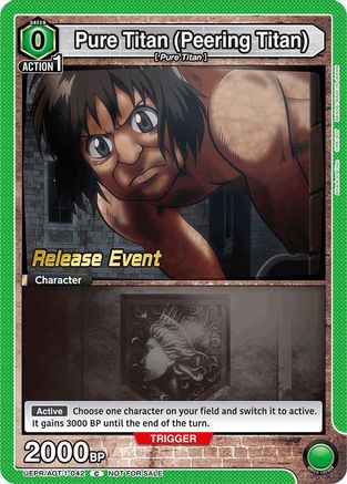 Pure Titan (Peering Titan) (UEPR/AOT-1-042) - UE10BT Attack on Titan Release Event Cards