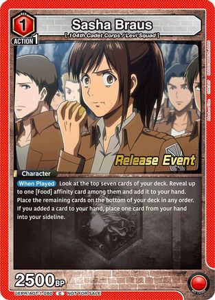 Sasha Braus (080) (UEPR/AOT-1-080) - UE10BT Attack on Titan Release Event Cards