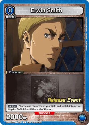 Erwin Smith (001) (UEPR/AOT-1-001) - UE10BT Attack on Titan Release Event Cards