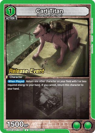 Cart Titan (UEPR/AOT-1-039) - UE10BT Attack on Titan Release Event Cards
