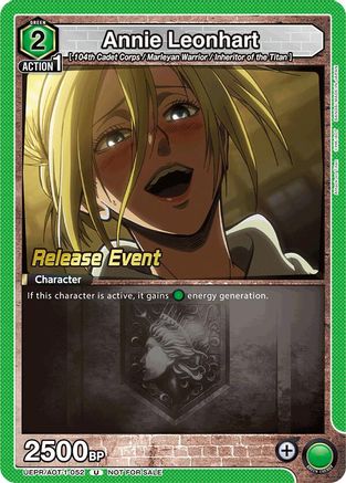Annie Leonhart (052) (UEPR/AOT-1-052) - UE10BT Attack on Titan Release Event Cards