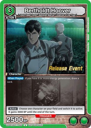 Bertholdt Hoover (055) (UEPR/AOT-1-055) - UE10BT Attack on Titan Release Event Cards