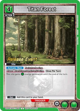 Titan Forest (UEPR/AOT-1-062) - UE10BT Attack on Titan Release Event Cards