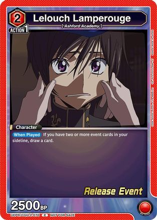 Lelouch Lamperouge (070) (UEPR/CGH-2-070) - UEX03BT CODE GEASS Lelouch of the Rebellion Vol2 Release Event Cards